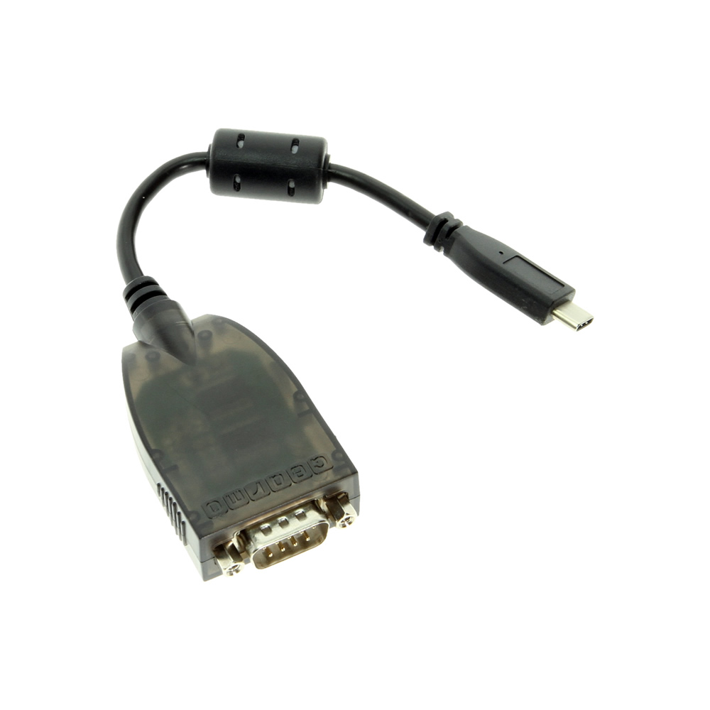 USB C to RS232 Serial 12 Inch Adapter with FTDI Chip and LED