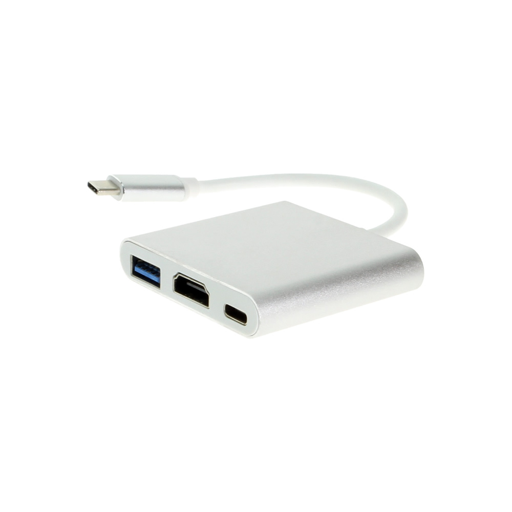 USBC to HDMIF w/USB 3.0 and TypeC Port Aluminum Shell
