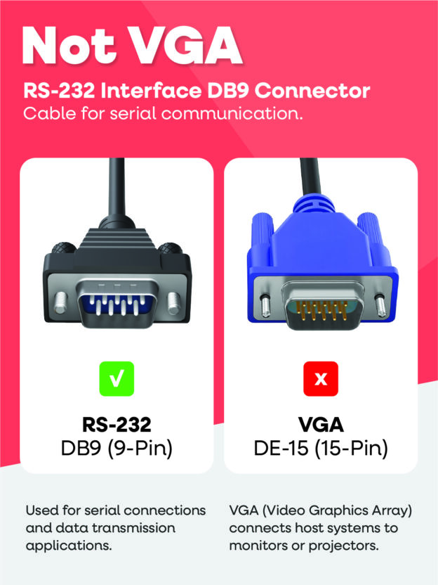 USB to RS-232 Serial Adapter DB9 - 8 Inch Short Cable - Image 3