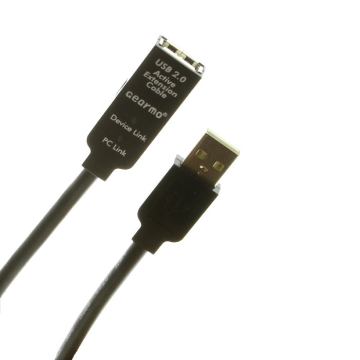 Type-A USB 2.0 Active Extension Cables Connectors