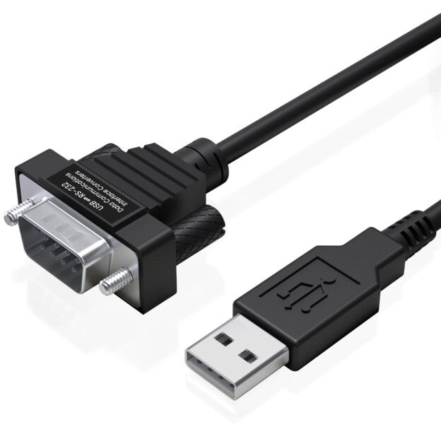 USB to RS-232 Serial Adapter DB9 - 8 Inch Short Cable