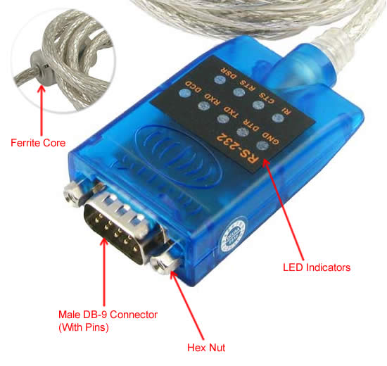 Top-Longer USB auf RS232 Seriell Kabel USB Seriell DB9 mit PL2303 Chipsatz
