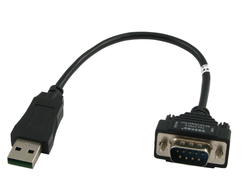 Gearmo USB to RS-232 Serial Adapter DB9-8 Inch Short Cable 