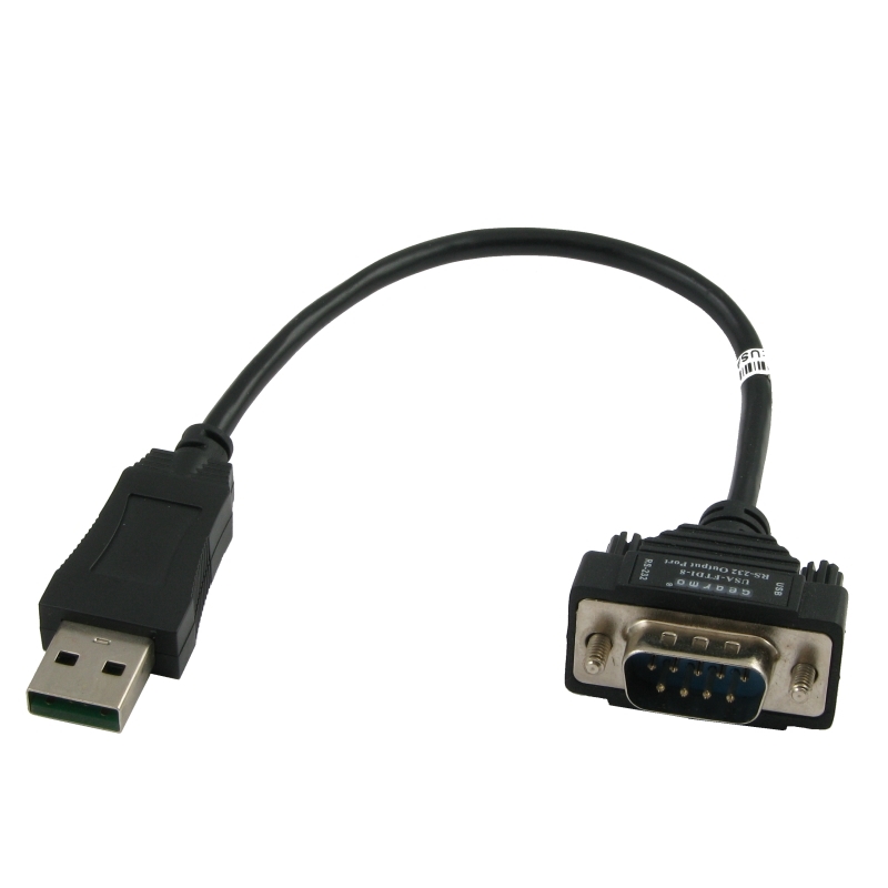 Optage Pirat Avl USB to RS-232 Serial Adapter DB9 - 8 Inch Short Cable