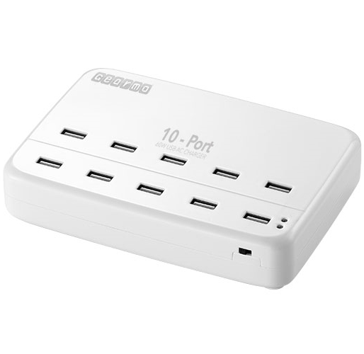 10 Port USB Charger Station for Tablets/Smartphones