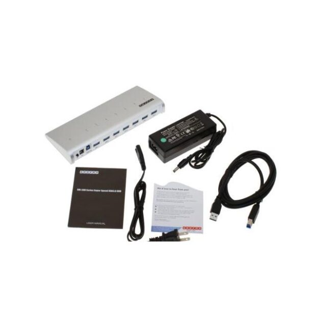 USB 3.0 7 Port Super-Speed Aluminum Mercury Hub - Image 6