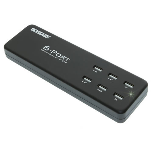 6 Port 58W USB AC Charger