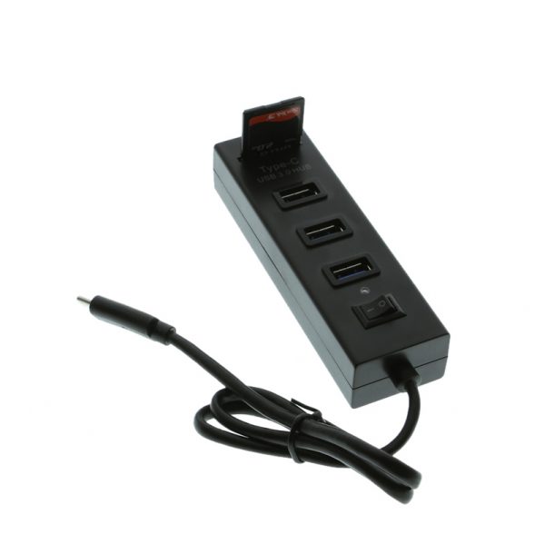 USB 3.0 TypeC 3Port Hub with SD Card Reader Combo