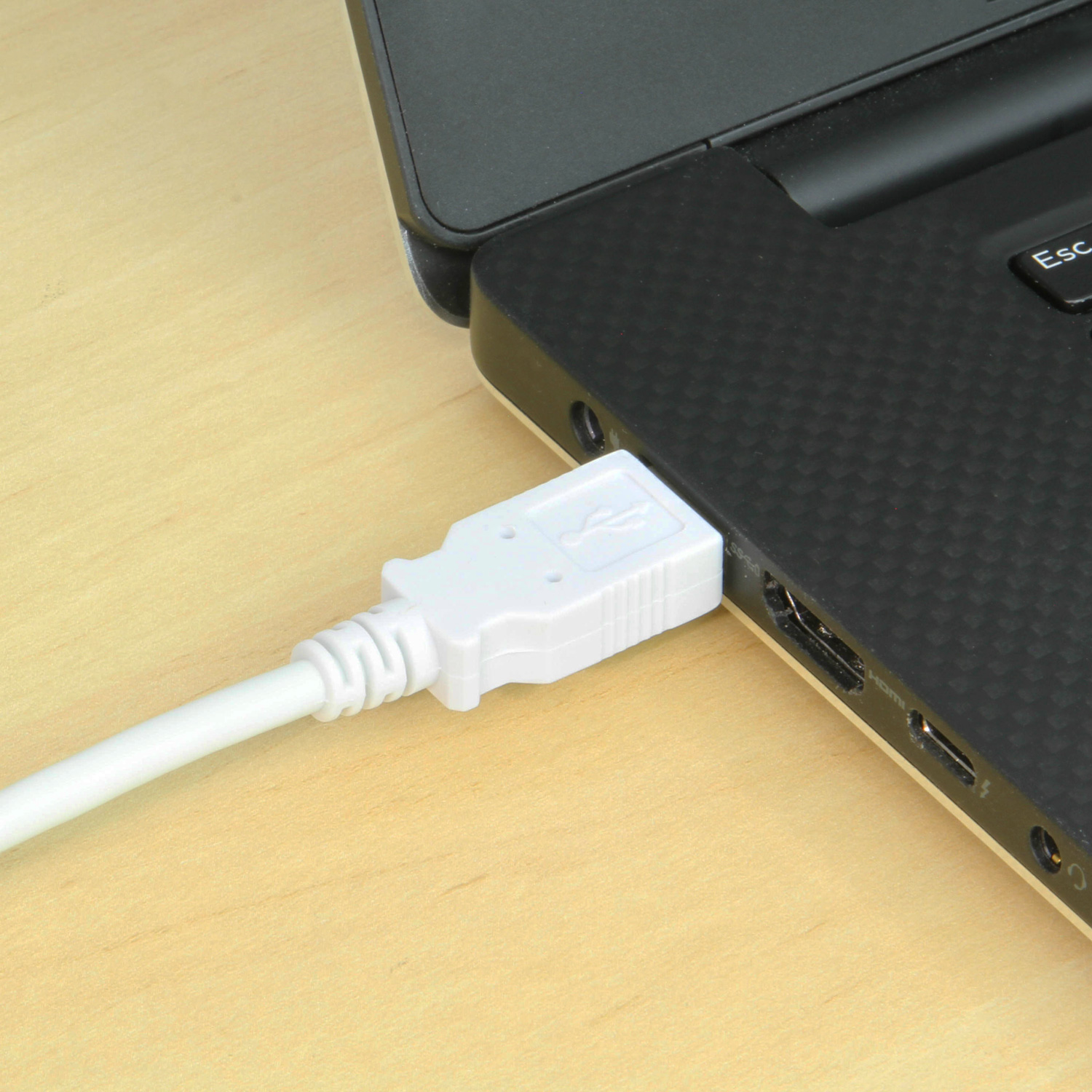 USB 2.0 Extension Cable White 6ft A-Male to A-Female - Image 2