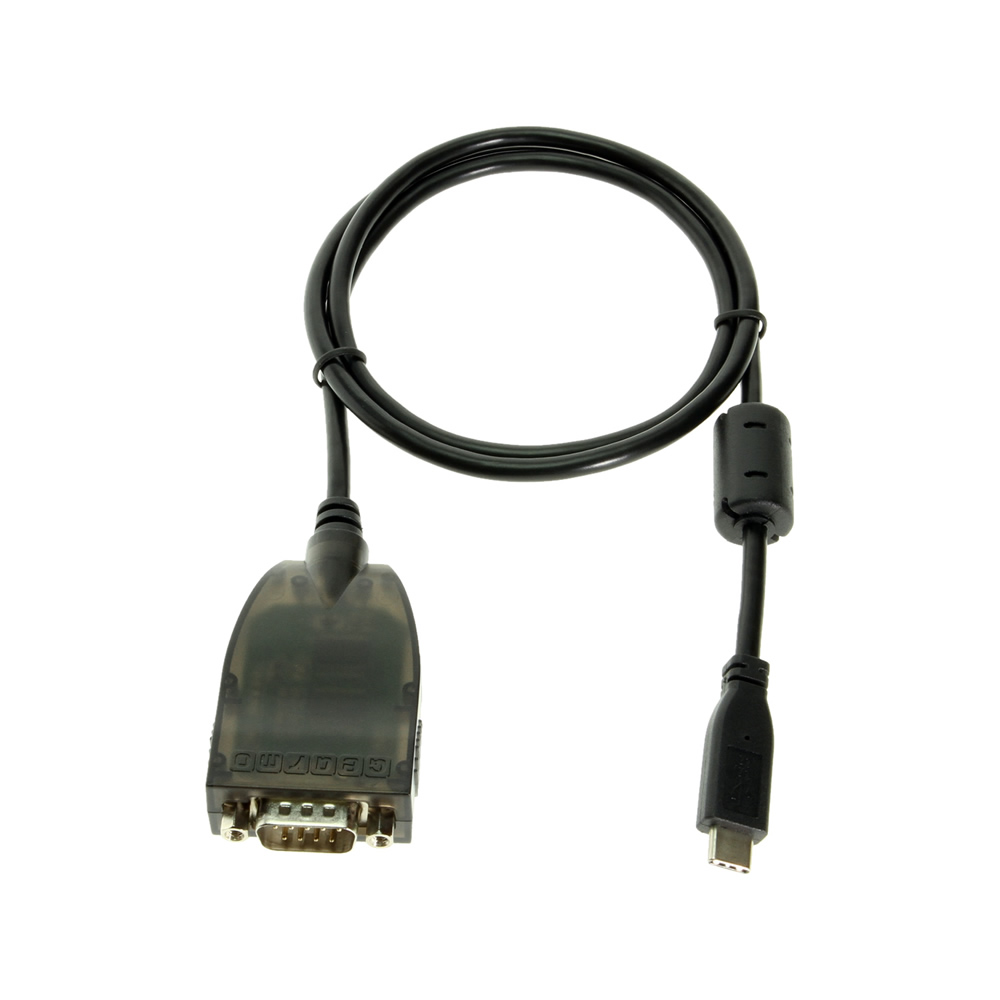USB C to Serial RS232 Single Port PRO Adapter with Activity LED 3ft