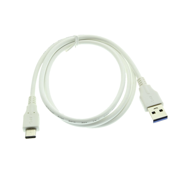 USB-C Type A to C USB 3.0 3ft White Cable