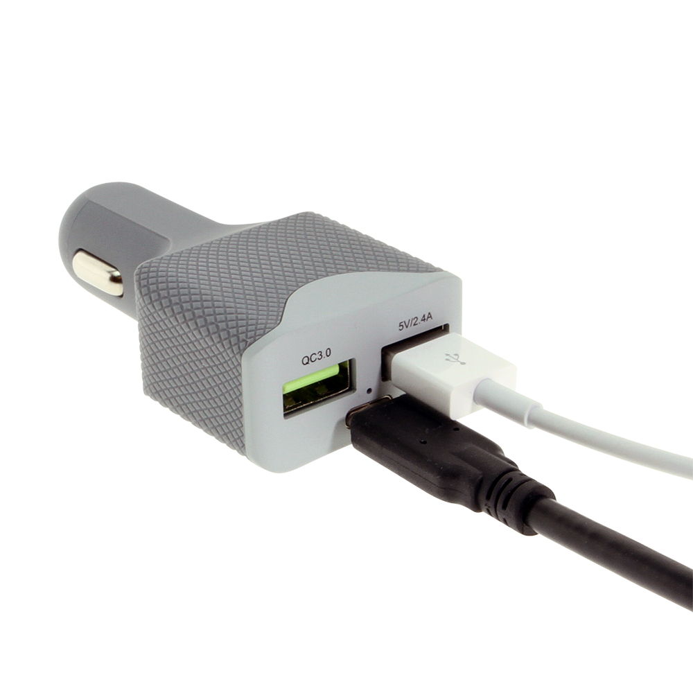 Zigarettenanzünder USB C Auto Ladegerät 45W, Dual QC 3.0 + PD Mini Metall  USB KFZ Schnelllade Adapter für iPhone 12/11, Samsung S21/S20/S10, Huawei