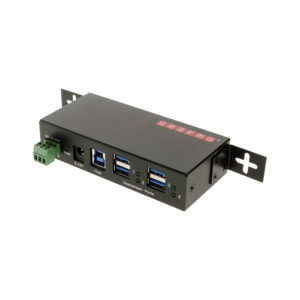 USB 3.0 Industrial 4 Port Hub with Mounting Options