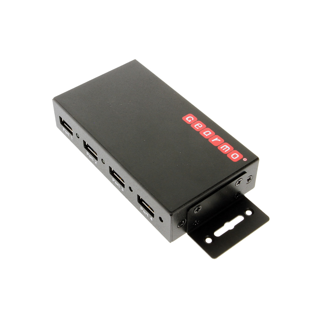 USB 3.0 4 Port Industrial Metal Hub w/15KV ESD Protection