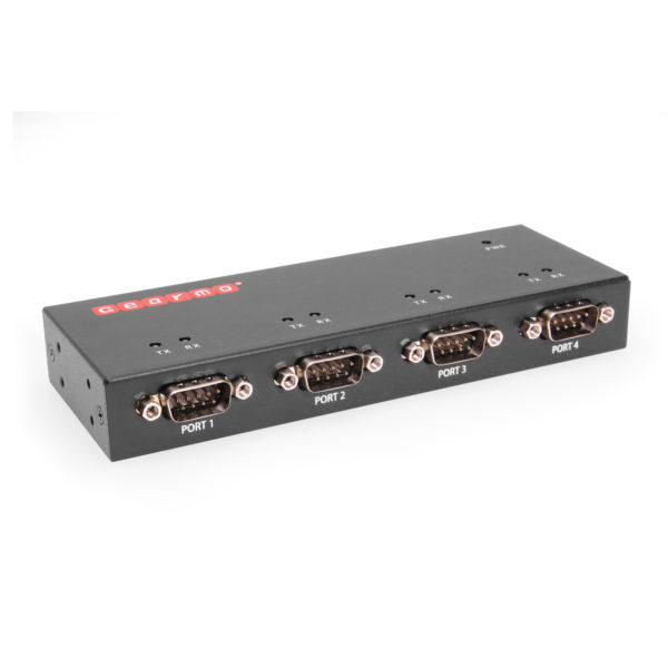 Gearmo USB Industrial 4-Port Serial RS-232 w/FTDI Chipset, Indicatori LED RX /TX