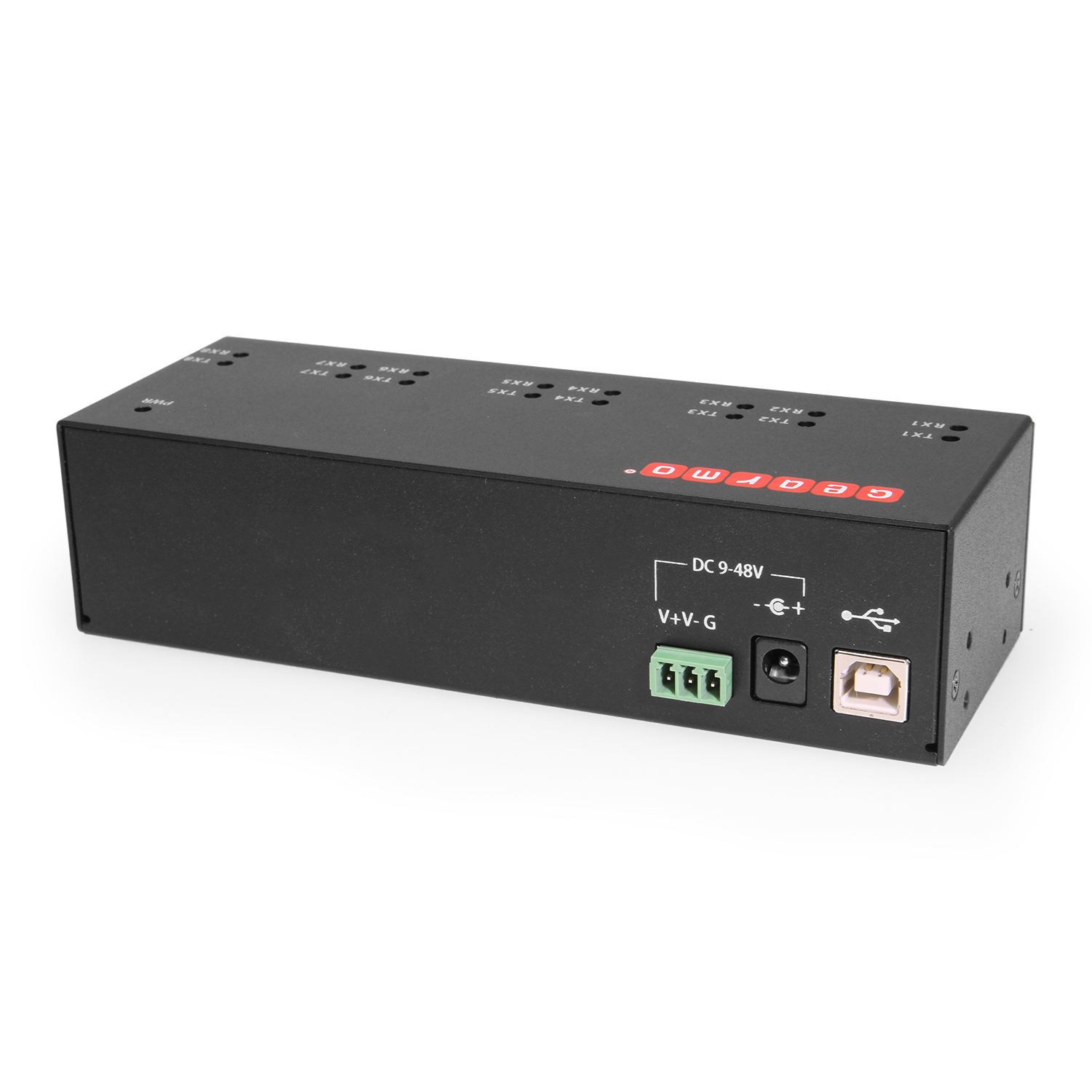 Gearmo 4-Port USB To Serial RS232 Adapter – FTDI Chip, Plug & Play For Windows 11/10/8/7, Linux, Mac With ESD Protection