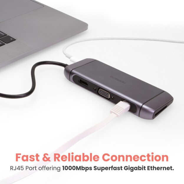 USB-C Hub 9 in 1 Travel Series Portable Docking Station - Image 6