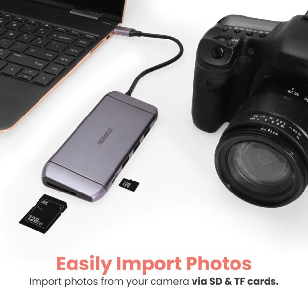 USB-C Hub 9 in 1 Travel Series Portable Docking Station - Image 5
