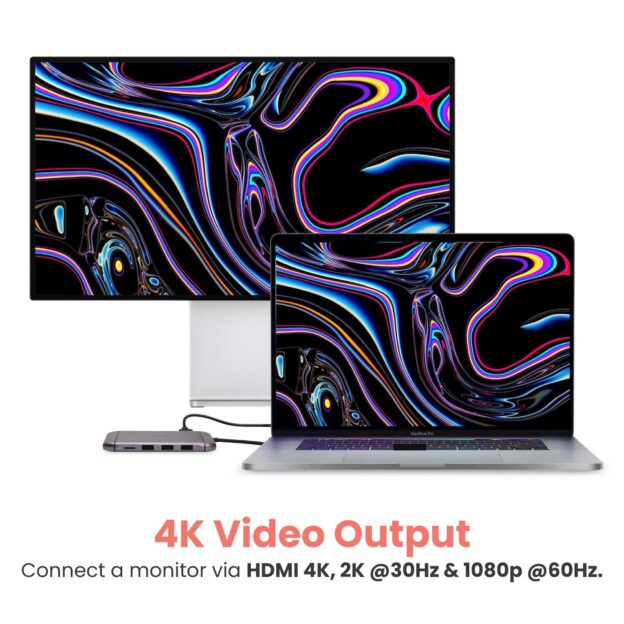 USB-C Hub 9 in 1 Travel Series Portable Docking Station - Image 4