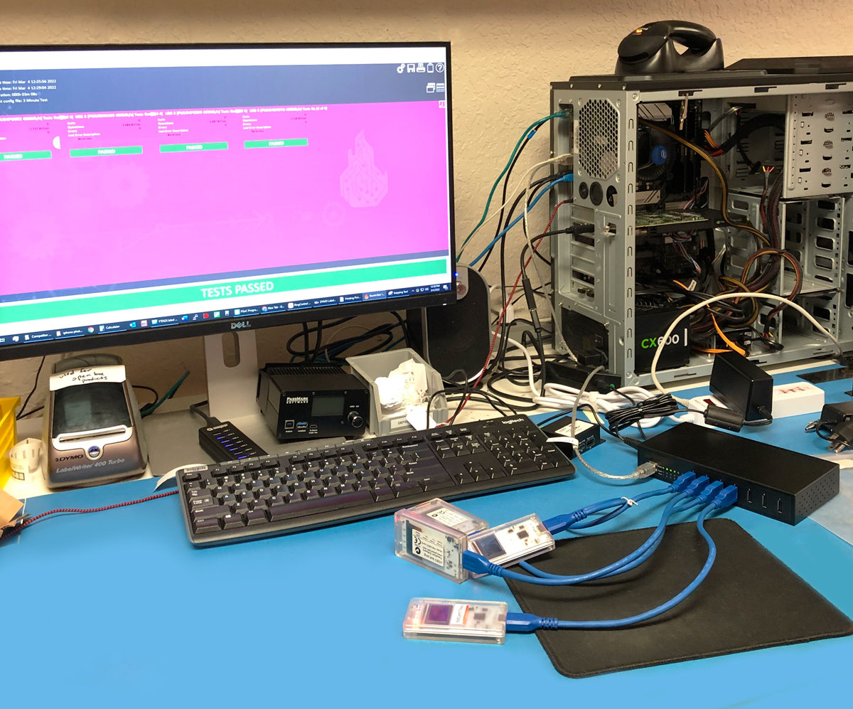 industrial USB hub passmark testing