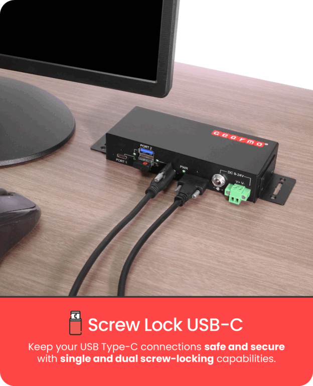 Industrial 4-Port USB 3.2 Gen 2 Type-C Hub w/ESD Protection - Image 5