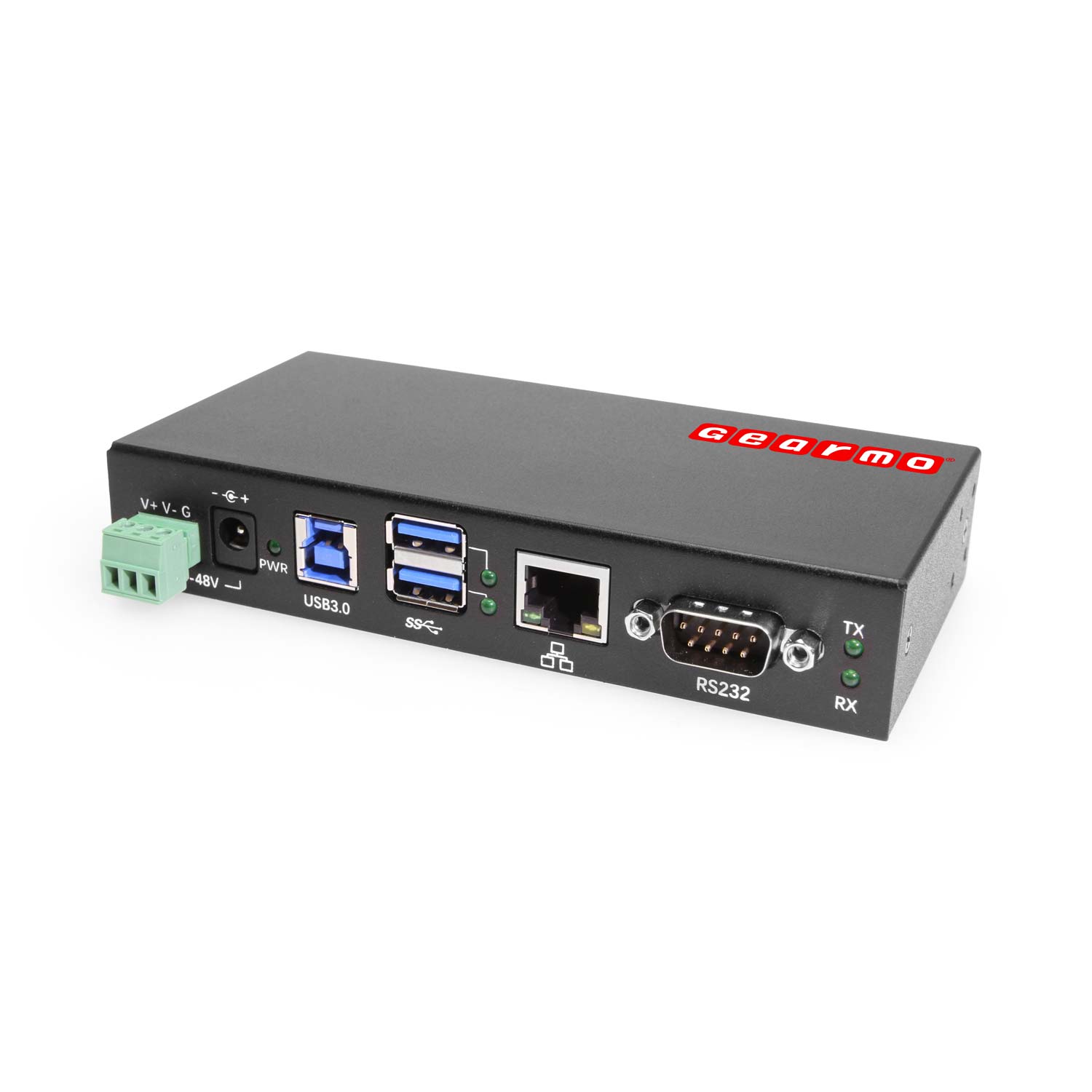 2-Port USB 3.2 Gen 1 Industrial Surface & DIN-Rail Mount Hub w/ Gigabit  Ethernet & DB9 Serial FTDI Chipset