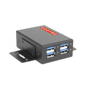 4-Port USB 3.2 Gen 1 Slim Industrial Metal Hub w/15KV ESD Protection