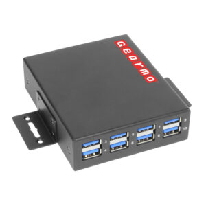 10-Port USB 3.2 Gen 1 Industrial Metal Hub w/15KV ESD Protection