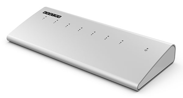 USB 3.0 7 Port Super-Speed Aluminum Mercury Hub Front image